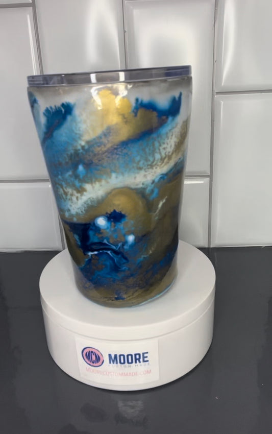 RTG 12oz Kids Tumbler Blue/Gold/White